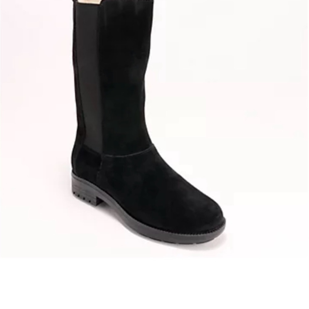 REVITALIGN Black Suede Winter Boots